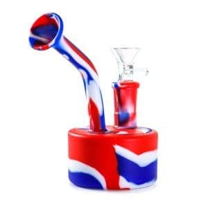 Bong Mini Gramofono de Silicona con Quemador 14mm — ZigZaBoo Chile