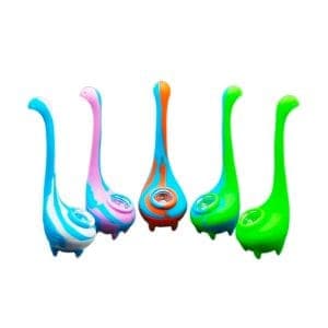 Pipa Dinosaurio de Silicona - Colores Surtidos — ZigZaBoo Chile