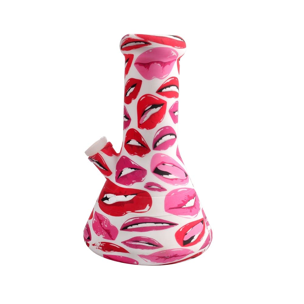 BONG DE SILICONA CON DISEÑO 20 cm — ZigZaBoo Chile