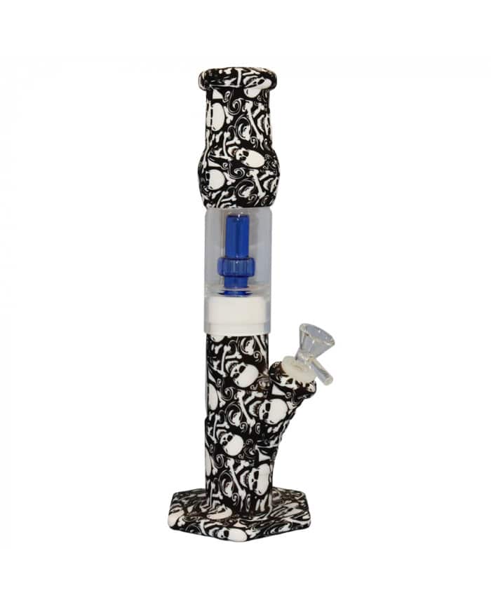Bong Silicona Calaveras 32cm — ZigZaBoo Chile
