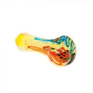 Pipa Artesanal de Borosilicato con Motivos en Espiral — ZigZaBoo Chile