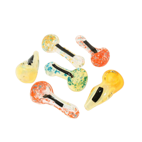 Pipa Artesanal de Borosilicato Sin Carburador Diseño Naranjos — ZigZaBoo Chile