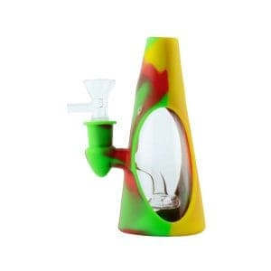 Bong de Silicona con Cuerpo de Vidrio — ZigZaBoo Chile