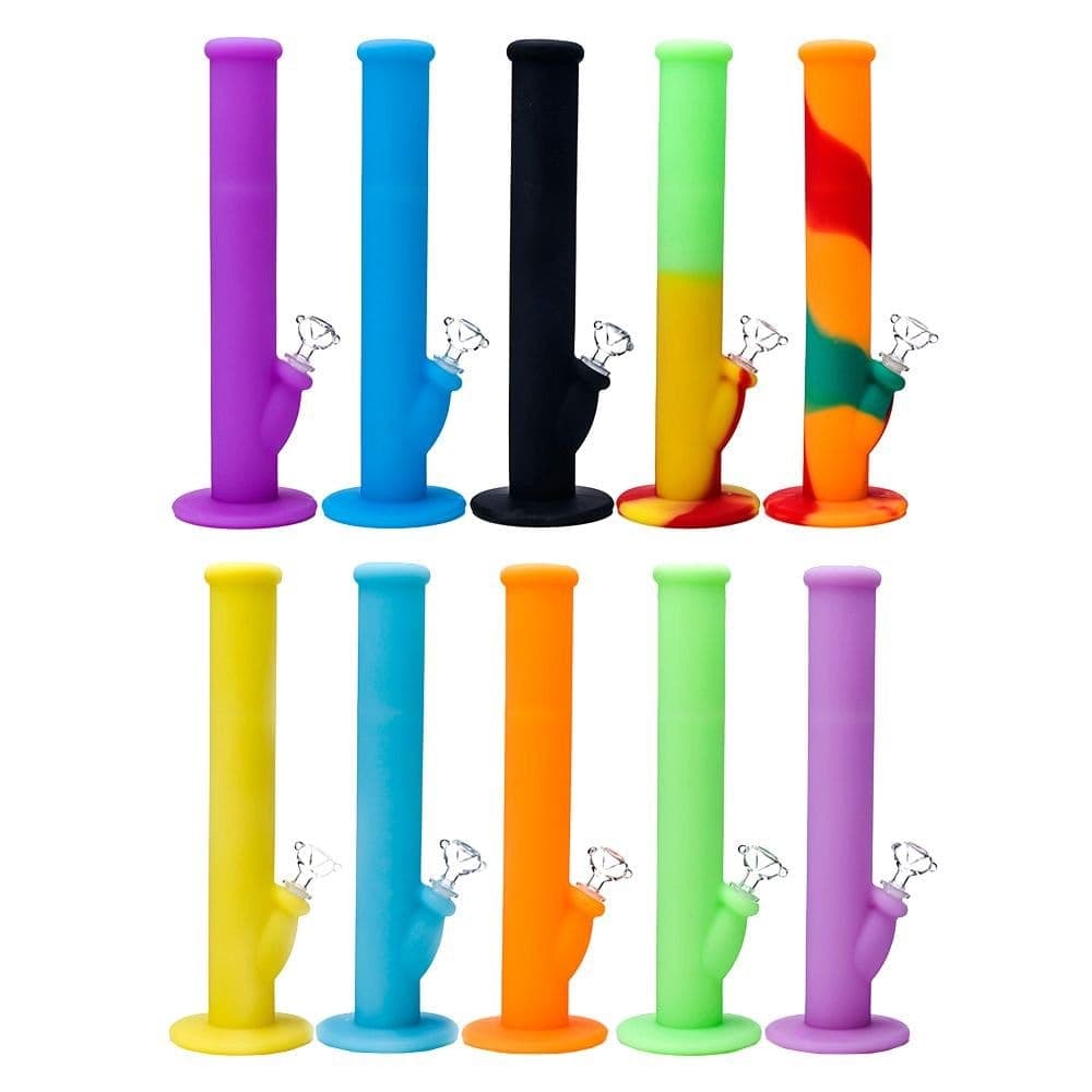 Bong Probeta 36cm de Silicona con Quemador de Vidrio — ZigZaBoo Chile