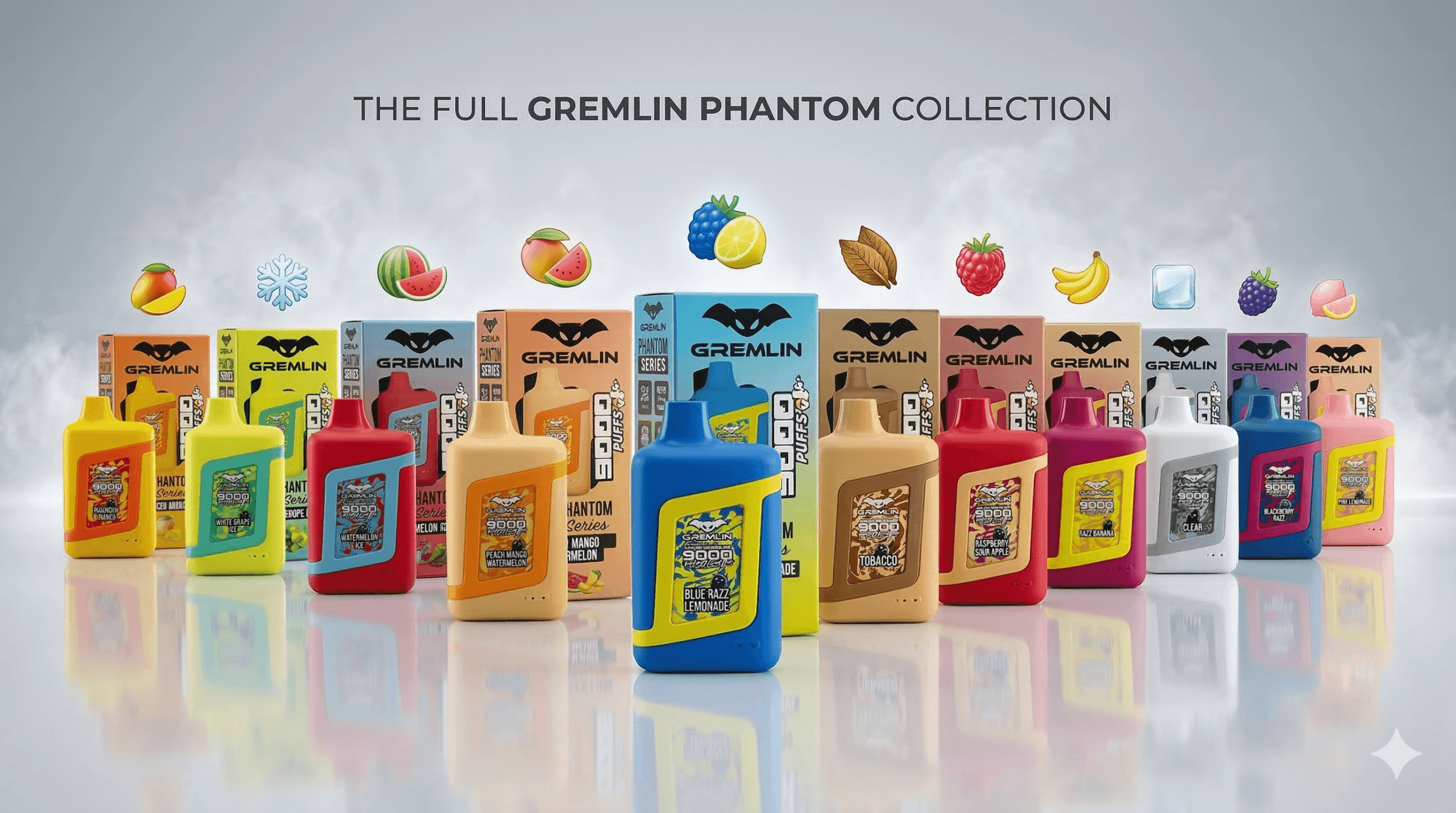 Vaporizadores Desechables Gremlin Phantom 9000 Puffs
