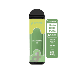 Life Pod Recarga Green Grape Ice 8000 puffs