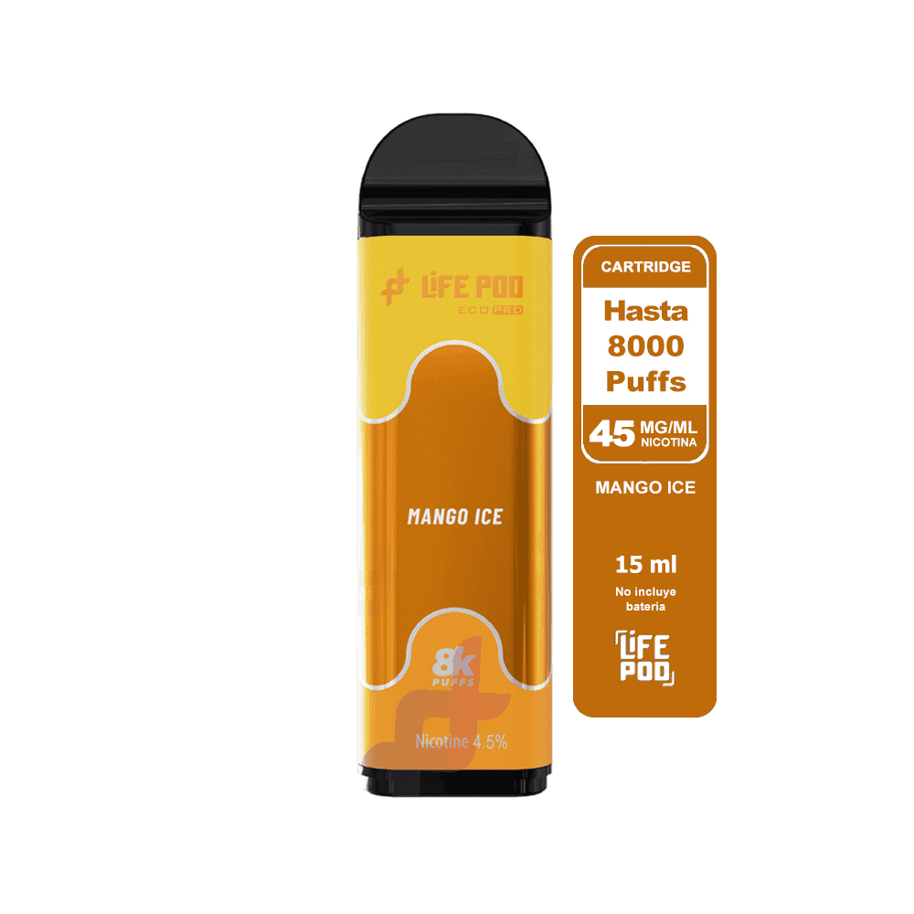 Life Pod Recarga cartucho 8000 puffs Mango Ice