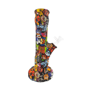Bong Silicona Quemador Vidrio 27,5cm
