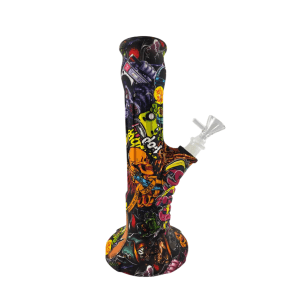 Bong Silicona Quemador Vidrio 27,5cm