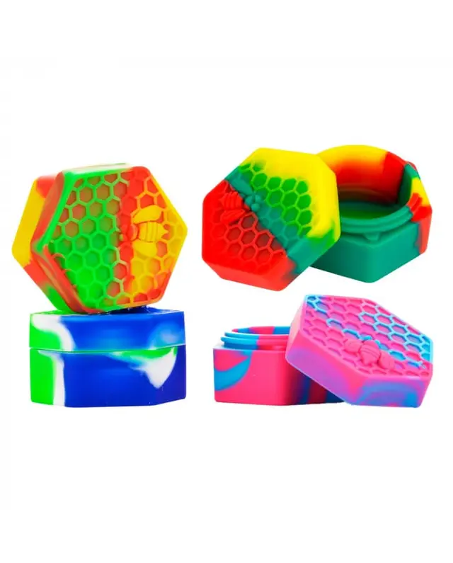 Contenedor de Silicona Diseño Panal – Pack 10 Unidades